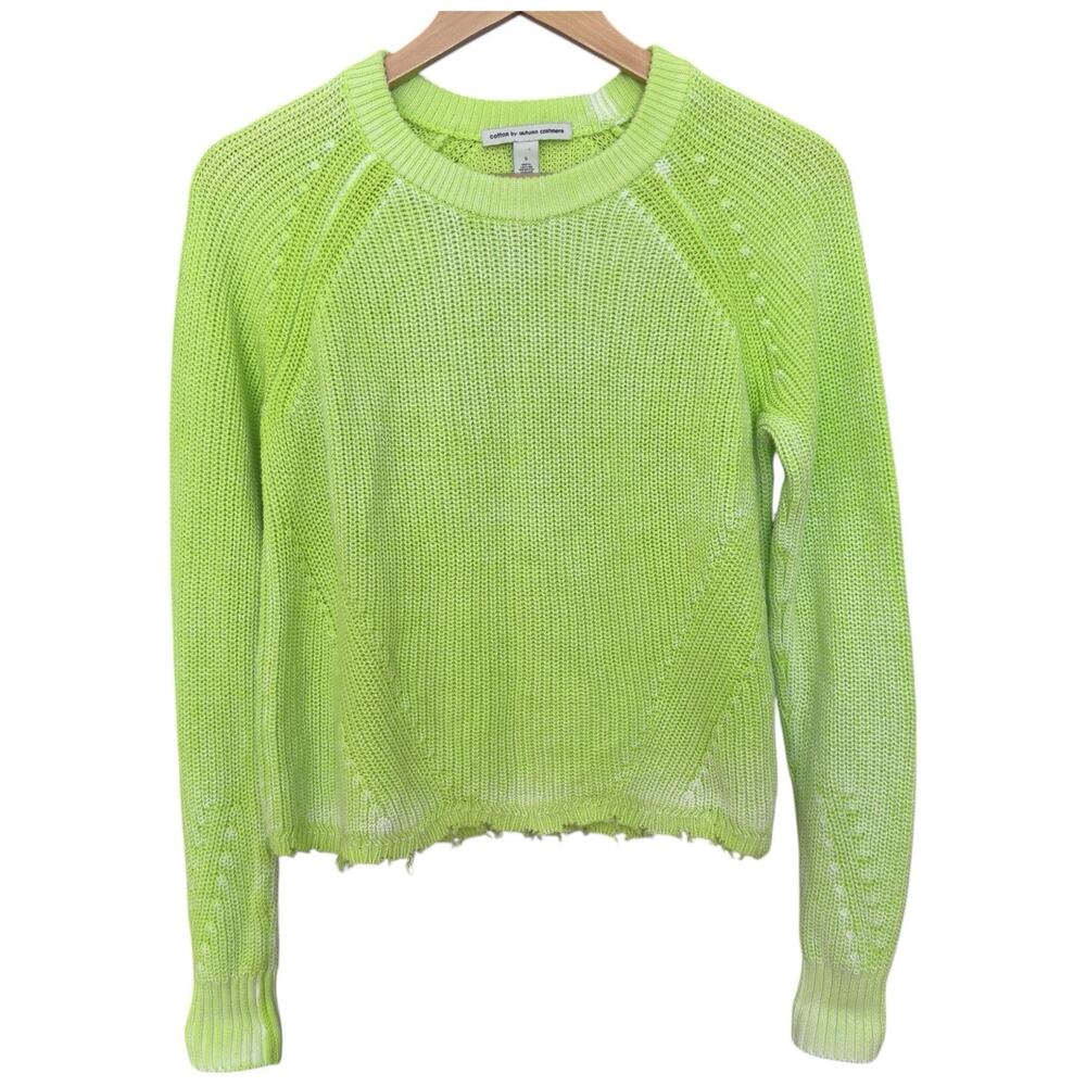 Cotton By Autumn Cashmere Scalloped Sweater Women's Size S